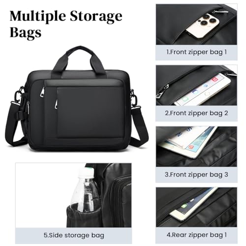 ZORBES® Laptop Bag 14'' Laptop Hand Bag Waterproof Anti-scratch Travel Briefcase Bag, Messenger Bag, Fashion Men Crossbody Shoulder Bag with Removable Shoulder Strap ZORBES® Laptop Bag 14'' Laptop Hand Bag Waterproof Anti-scratch Travel Briefcase Bag, Messenger Bag, Fashion Men Crossbody Shoulder Bag with Removable Shoulder Strap